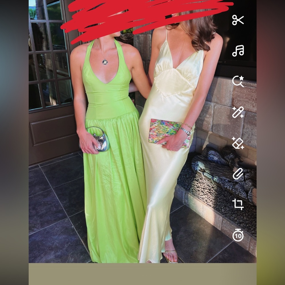 Show Me Your MuMu Green Halter Gown for Weddings
